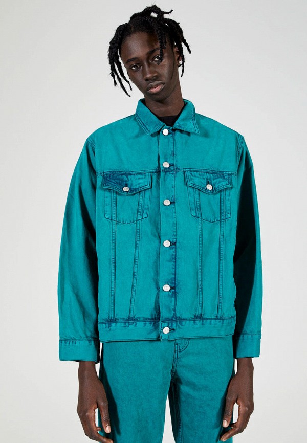 

Куртка джинсовая Pull&Bear, Бирюзовый