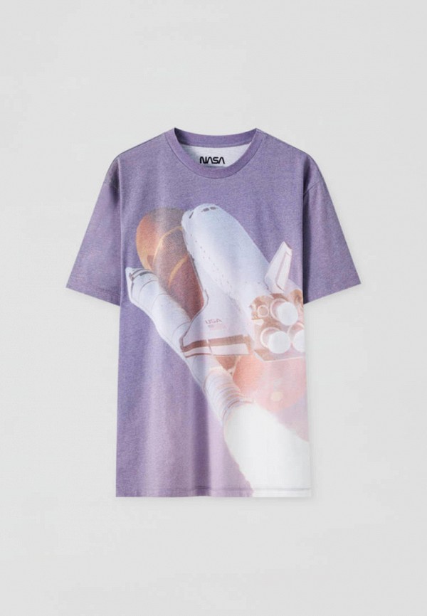 

Футболка Pull&Bear, Фиолетовый, NASA