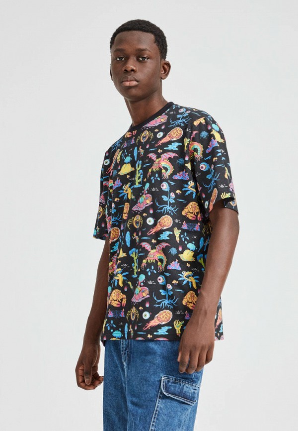 

Футболка Pull&Bear, Черный, WARNER