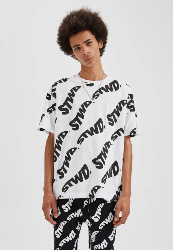 

Футболка Pull&Bear, Белый, Join Life