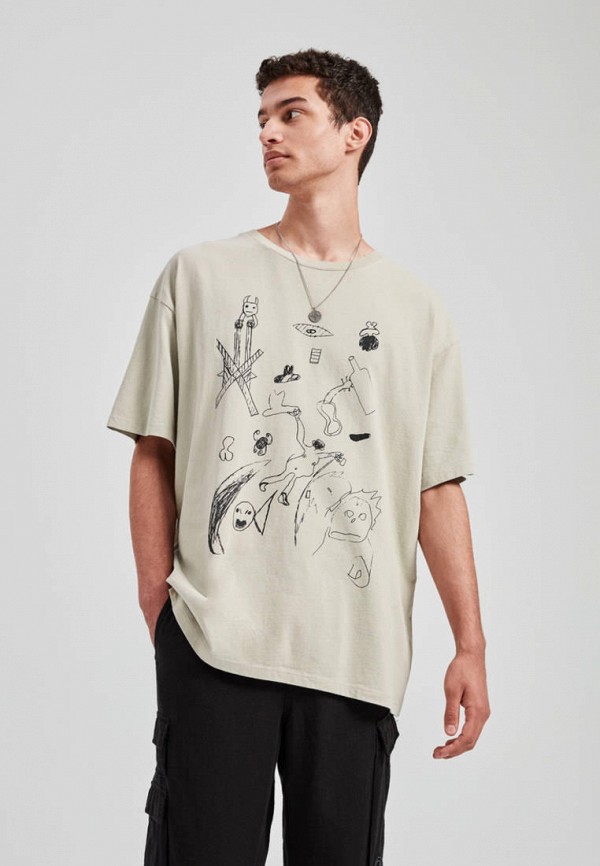 

Футболка Pull&Bear, Бежевый