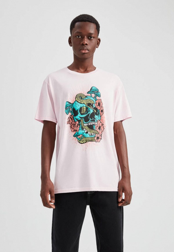 

Футболка Pull&Bear, Розовый