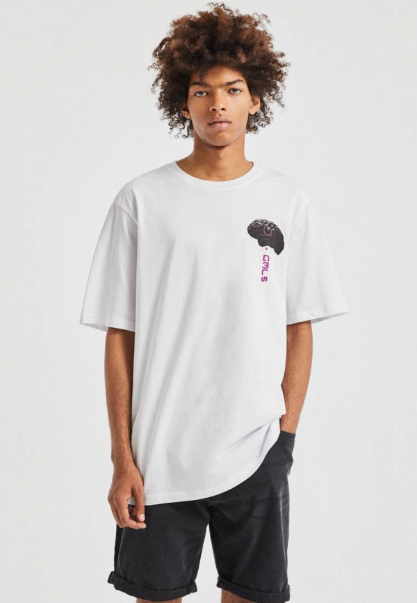 

Футболка Pull&Bear, Белый, Join Life
