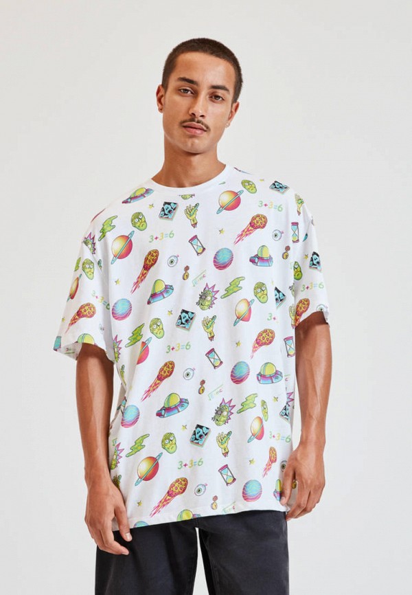 

Футболка Pull&Bear, Белый, RICK & MORTY, Join Life