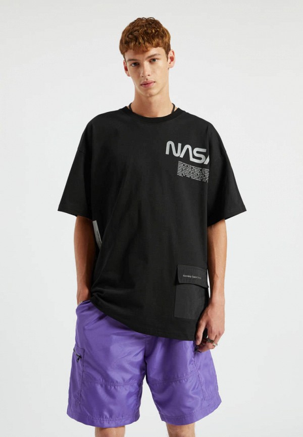 

Футболка Pull&Bear, Черный, NASA