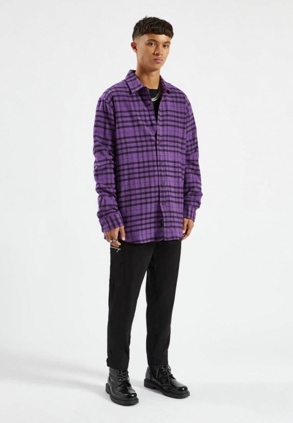 

Рубашка Pull&Bear, Фиолетовый