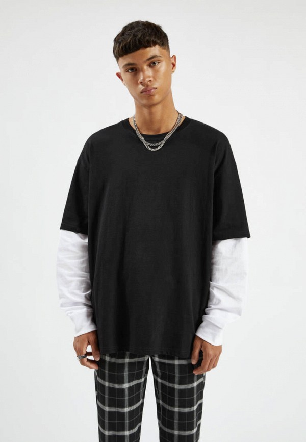 

Лонгслив Pull&Bear, Черный