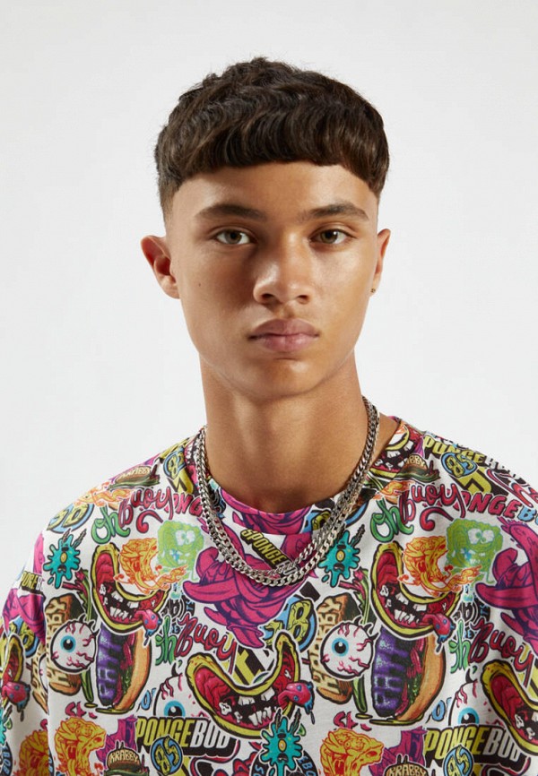 

Футболка Pull&Bear, Разноцветный, BOB ESPONJA