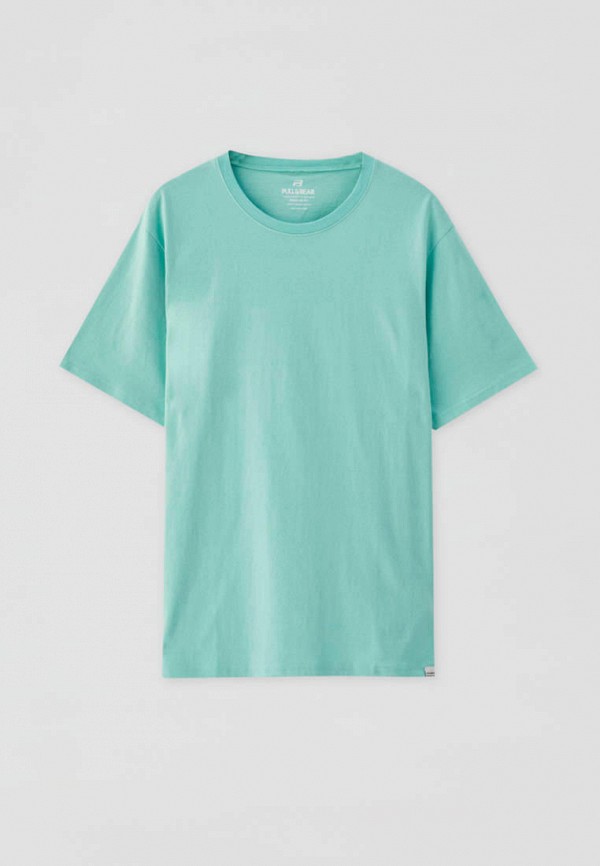 

Футболка Pull&Bear, Бирюзовый, Join Life