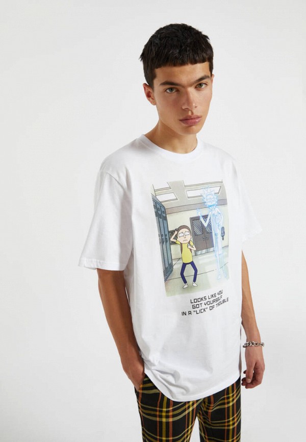 

Футболка Pull&Bear, Белый, WARNER