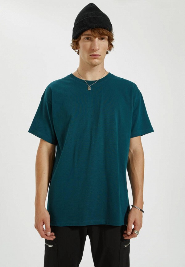 

Футболка Pull&Bear, Бирюзовый, Join Life
