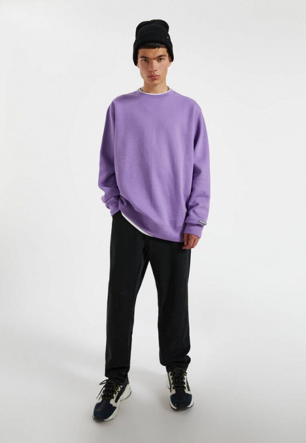 

Свитшот Pull&Bear, Фиолетовый, Join Life
