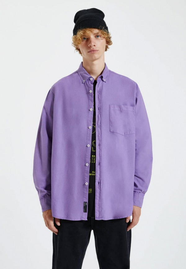

Рубашка Pull&Bear, Фиолетовый