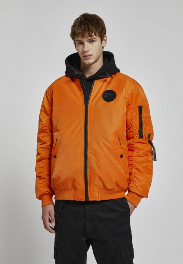 

Куртка утепленная Pull&Bear, Оранжевый