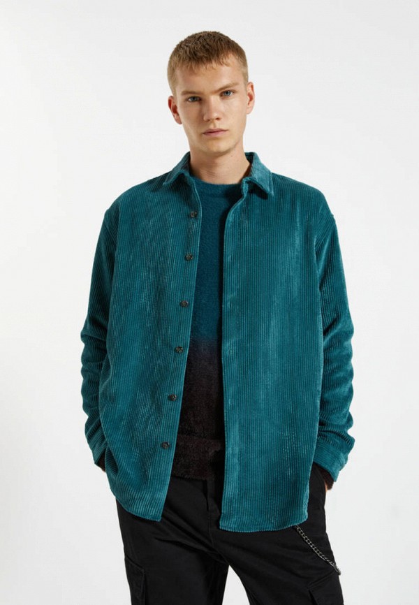 

Рубашка Pull&Bear, Бирюзовый