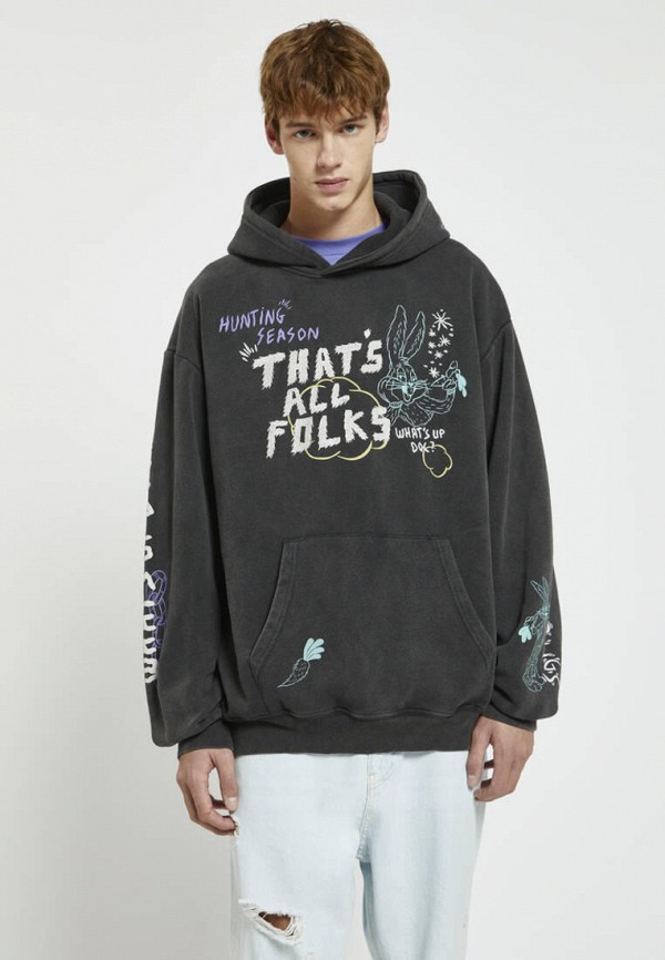 

Худи Pull&Bear, Черный, LOONEY TUNES