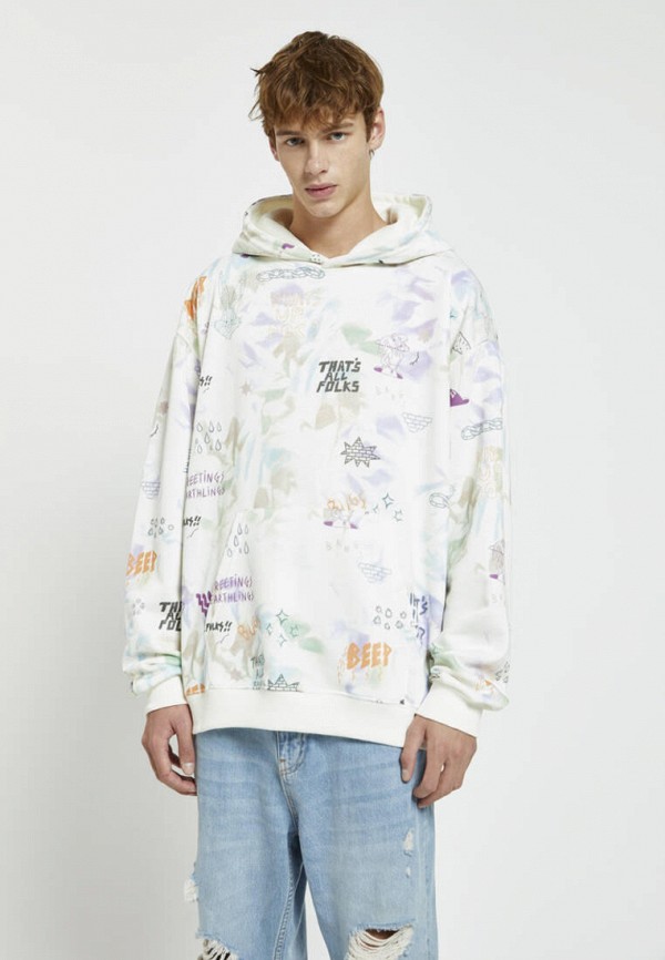 

Худи Pull&Bear, Белый, LOONEY TUNES