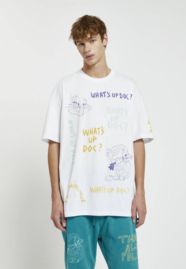 

Футболка Pull&Bear, Белый, LOONEY TUNES