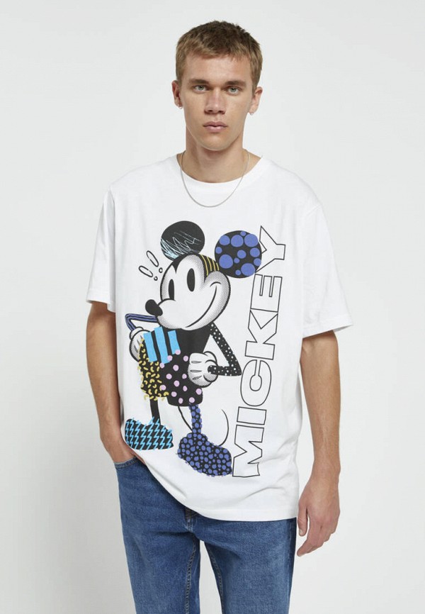 

Футболка Pull&Bear, Белый, DISNEY