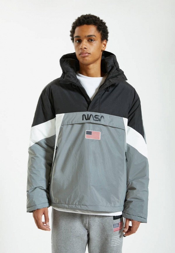 

Куртка утепленная Pull&Bear, Серый, NASA