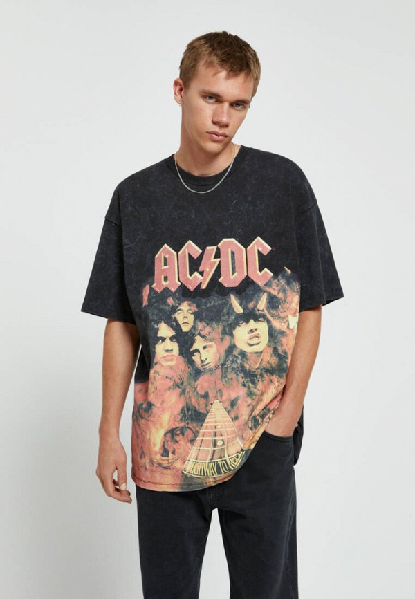 

Футболка Pull&Bear, Черный, AC/DC