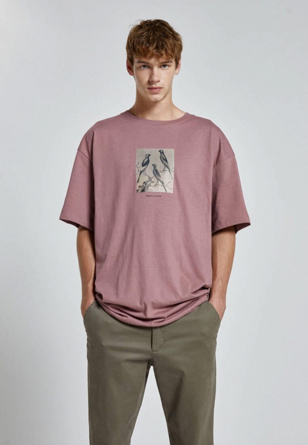 

Футболка Pull&Bear, Розовый
