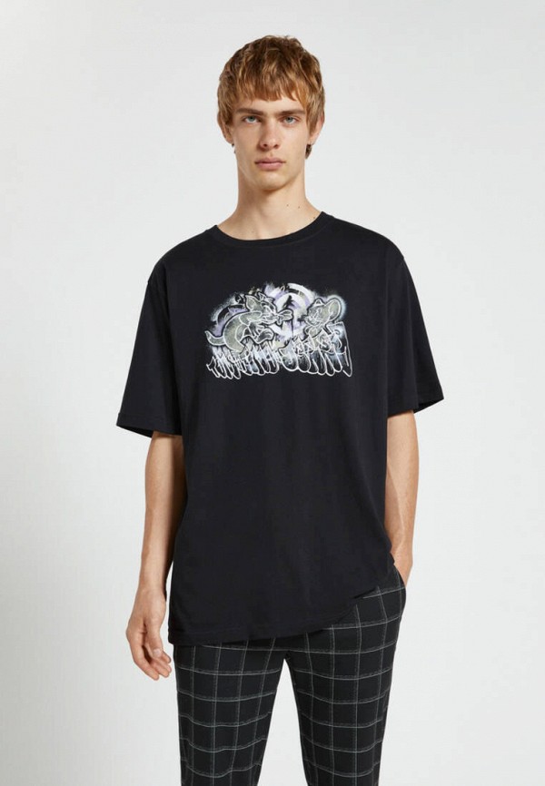 

Футболка Pull&Bear, Черный, WARNER