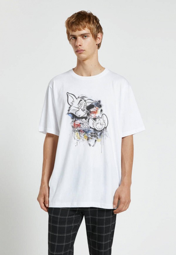 

Футболка Pull&Bear, Белый, WARNER