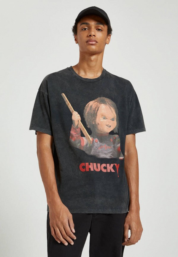 

Футболка Pull&Bear, Серый, CHUCKY
