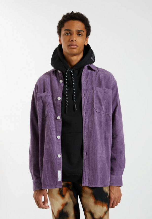

Рубашка Pull&Bear, Фиолетовый