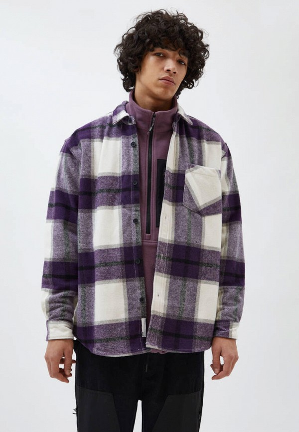 

Рубашка Pull&Bear, Фиолетовый