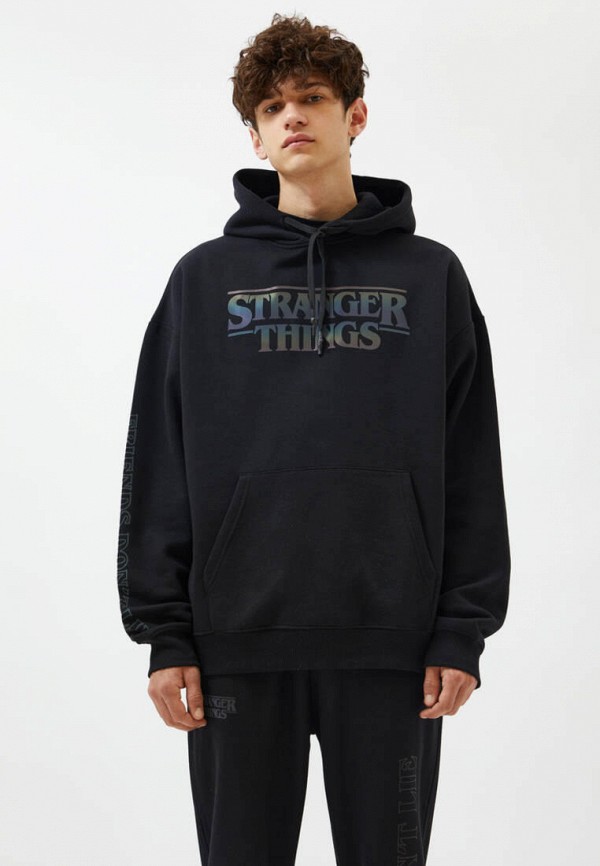 

Худи Pull&Bear, Черный, STRANGER THINGS 3, Join Life