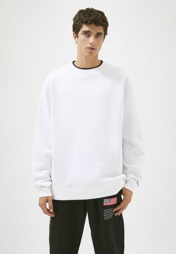 

Свитшот Pull&Bear, Белый, Join Life