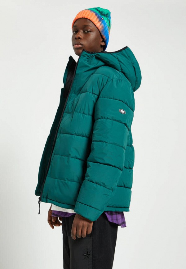Куртка утепленная Pull&Bear цвет зеленый  Фото 4
