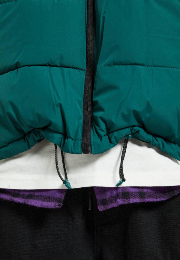 Куртка утепленная Pull&Bear цвет зеленый  Фото 6