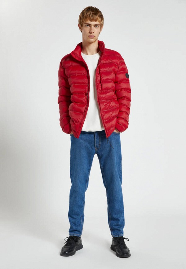 Куртка утепленная Pull&Bear цвет красный  Фото 2