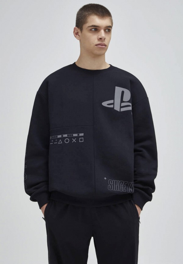 

Свитшот Pull&Bear, Черный, Join life