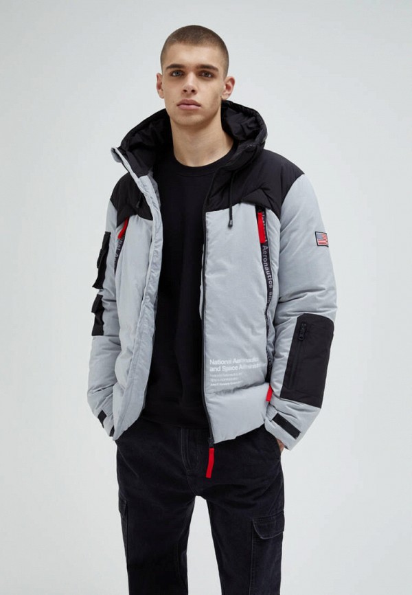 

Куртка утепленная Pull&Bear, Серый