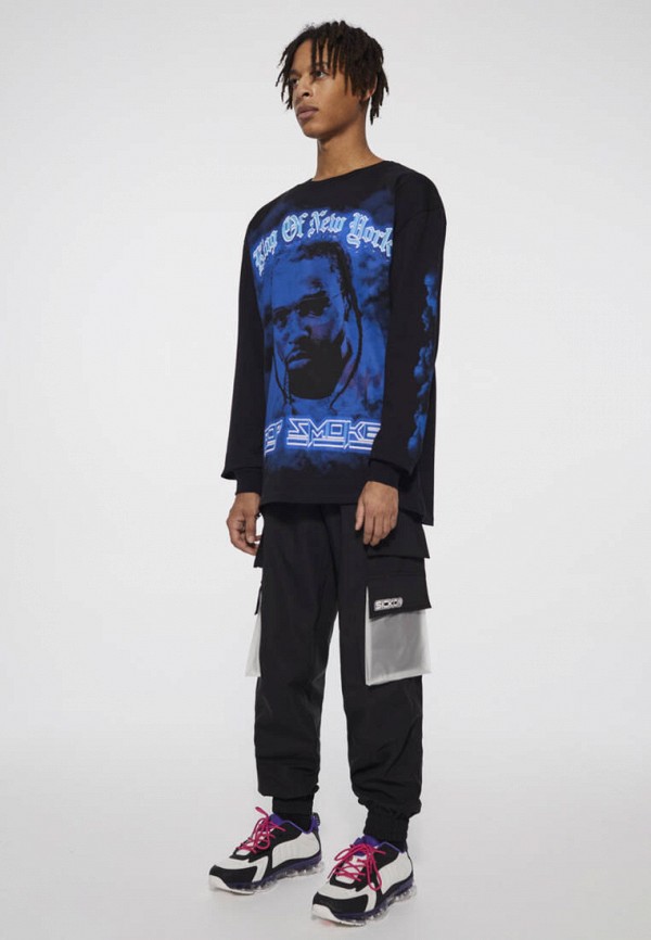 

Лонгслив Pull&Bear, Черный