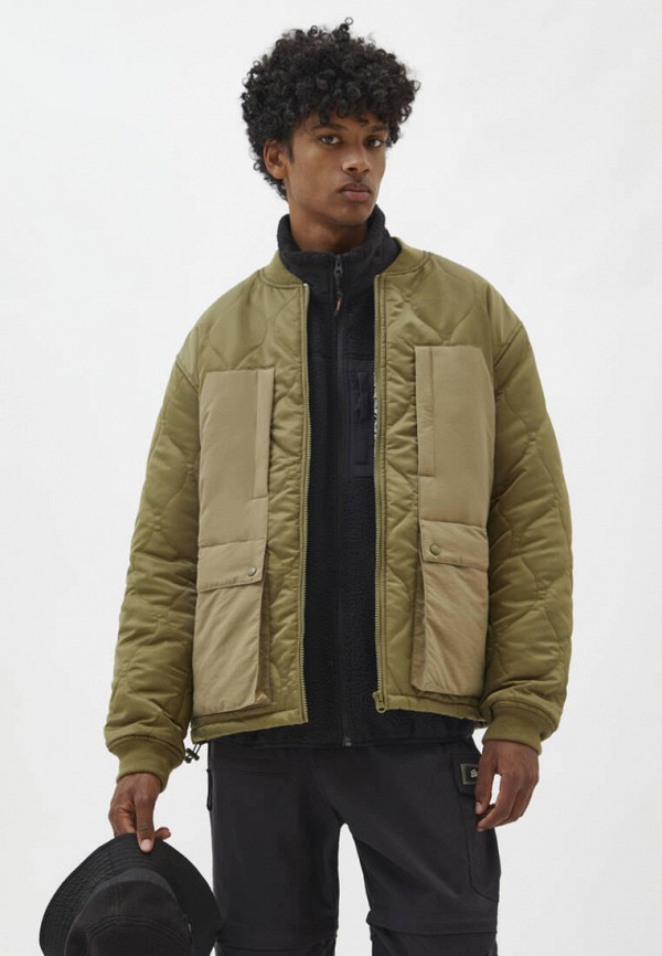 

Куртка утепленная Pull&Bear, Хаки
