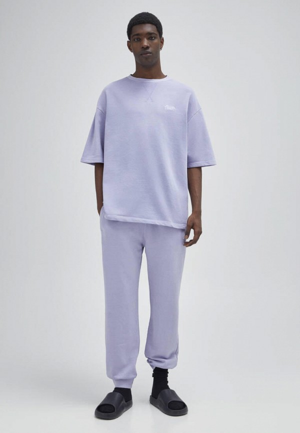

Футболка Pull&Bear, Фиолетовый, Join Life