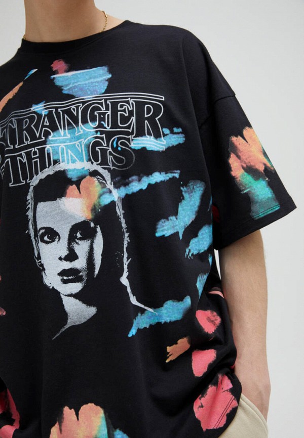 

Футболка Pull&Bear, Черный, Join Life