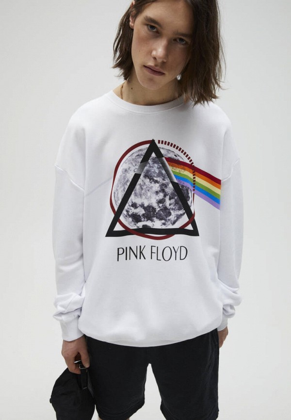 

Свитшот Pull&Bear, Белый, Join life