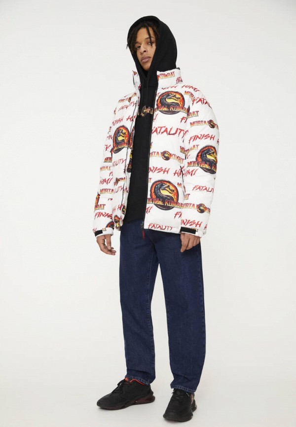 

Куртка утепленная Pull&Bear, Белый, Join life