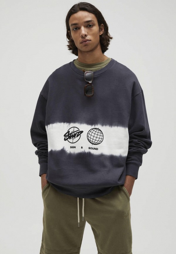 

Свитшот Pull&Bear, Серый, Join Life
