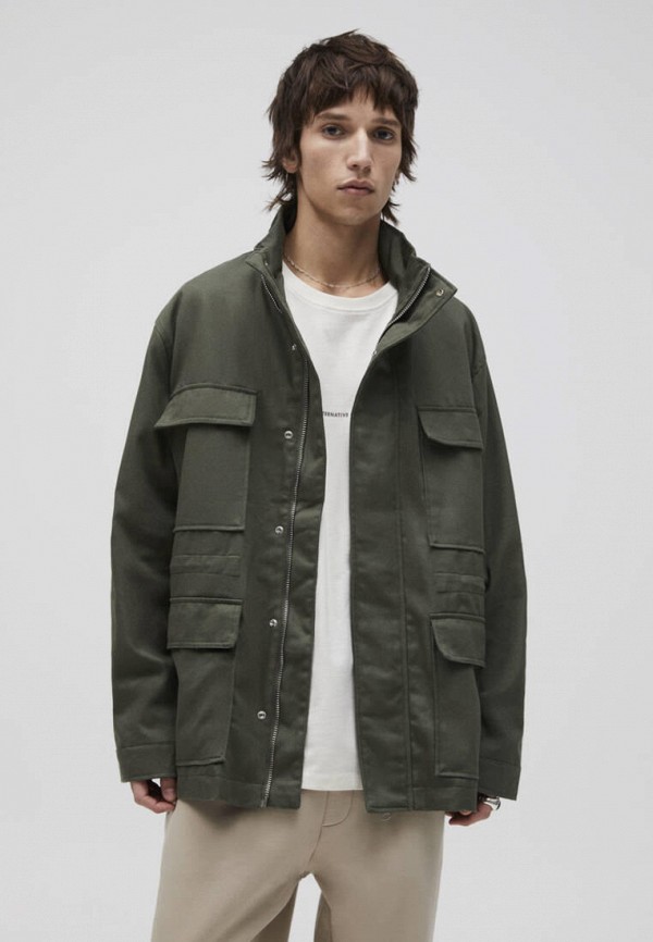 

Куртка Pull&Bear, Хаки, Join life
