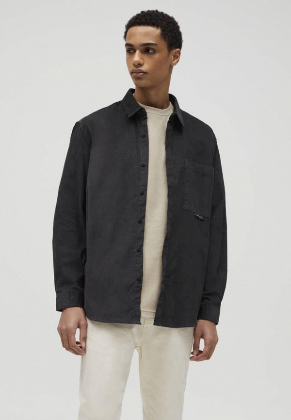 

Рубашка Pull&Bear, Серый, Join life