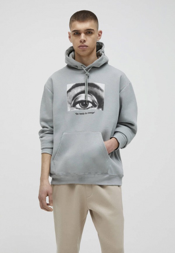 

Худи Pull&Bear, Серый, Join life
