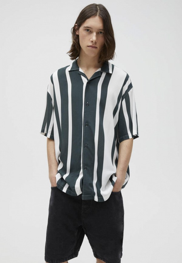 

Рубашка Pull&Bear, Зеленый, Join Life