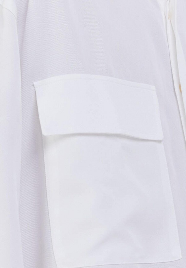Рубашка Bershka цвет белый  Фото 5